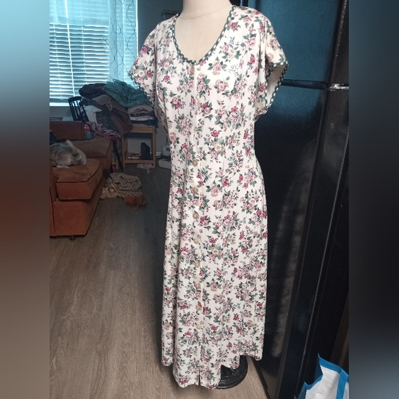 Vintage Jim Elliot Floral Dress - Picture 9 of 10